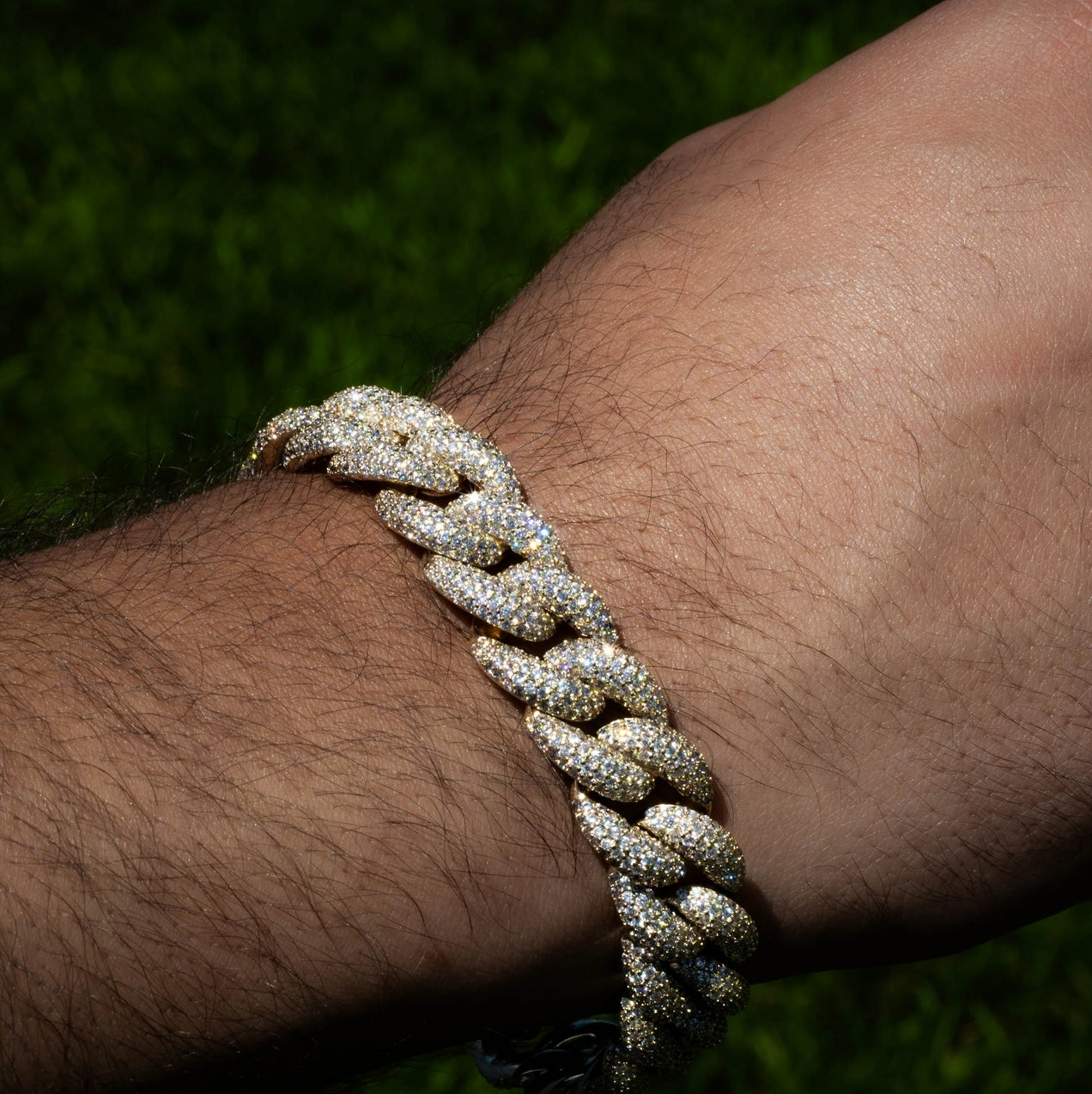 Gold Rounded Cuban Link Bracelet